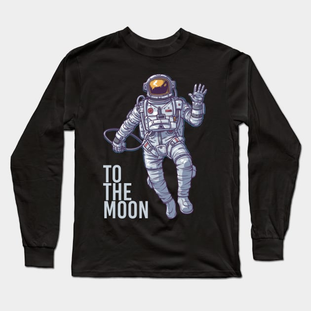 Litecoin Astronaut Long Sleeve T-Shirt by FiveThirtyOne